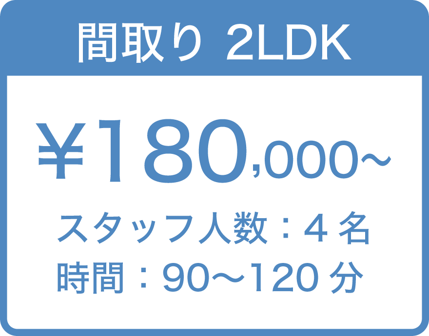 間取り2LDK ¥180,000〜